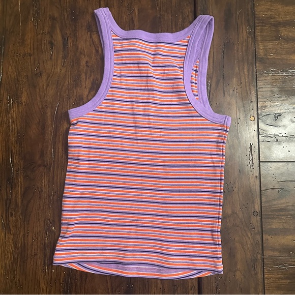 Teddy Fresh x Peanuts Woodstock Striped Ribbed Tank Top S Y2K Streetwear - Picture 3 of 7